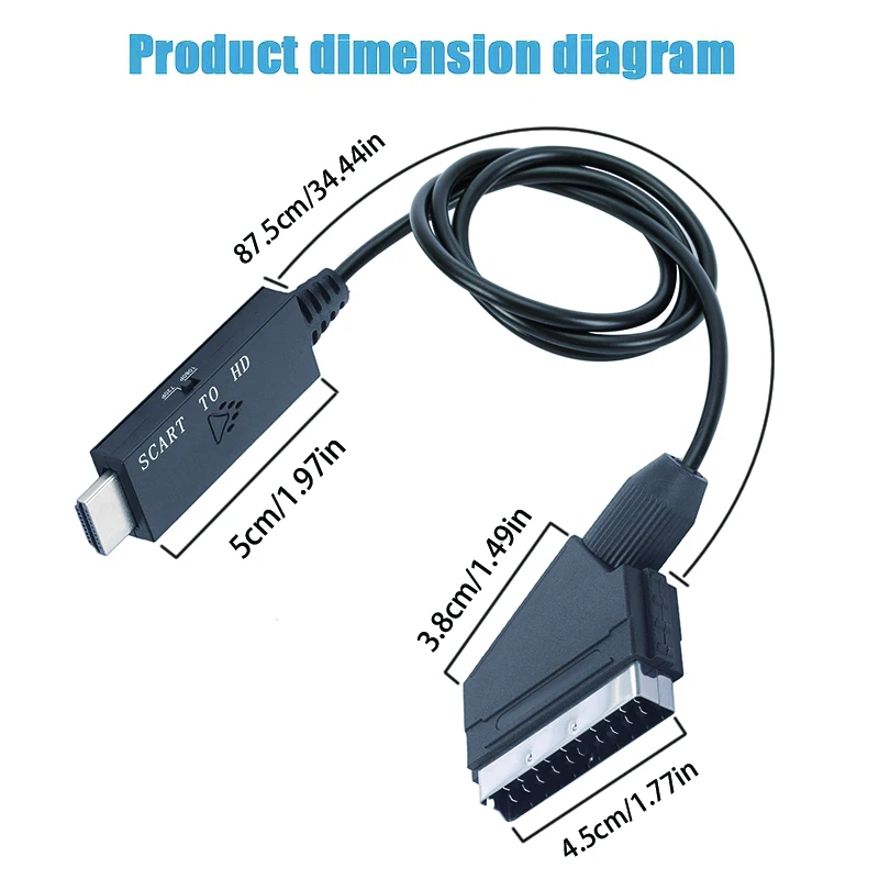 SCART naar HDMI-compatibele co - Scart To Hdmi recensie en prijs