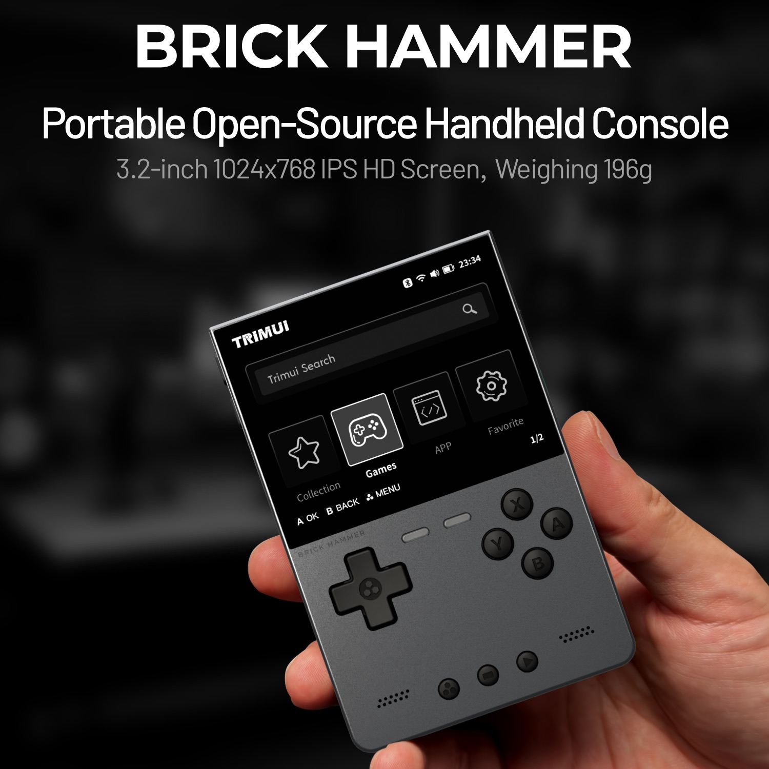 TRIMUI BAKSTEEN HAMER Retro Ha - Retro Gaming Kiosk recensie en prijs